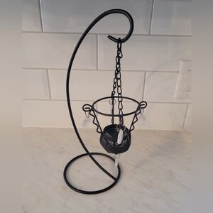 Vintage/ retro candle holder in Black